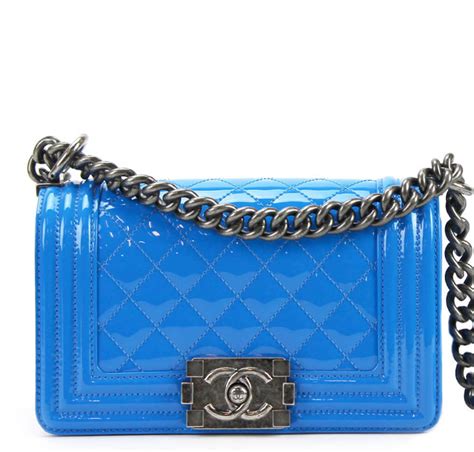 chanel boy bag electric blue|Chanel boy shopping tote.